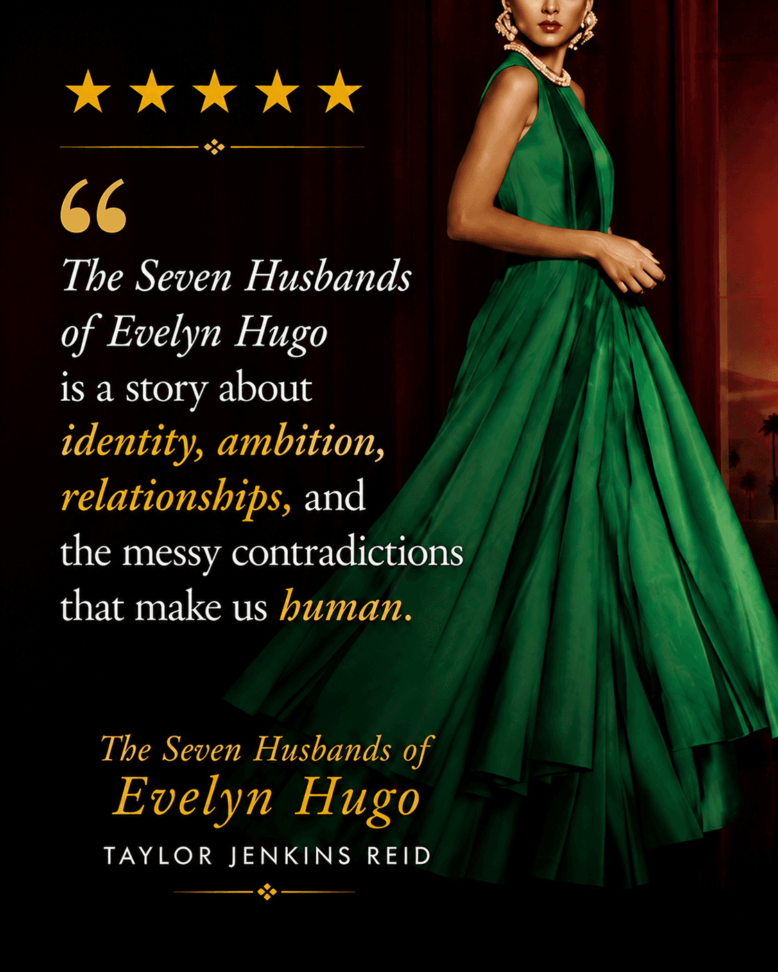 The Seven Husbands of Evelyn Hugo review artwork